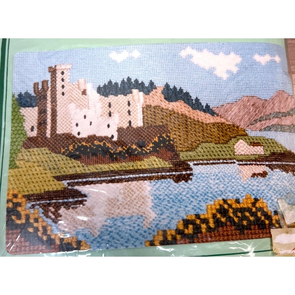 Bumbles Castle Landscape Tapestry Kit With Yarn & Canvas